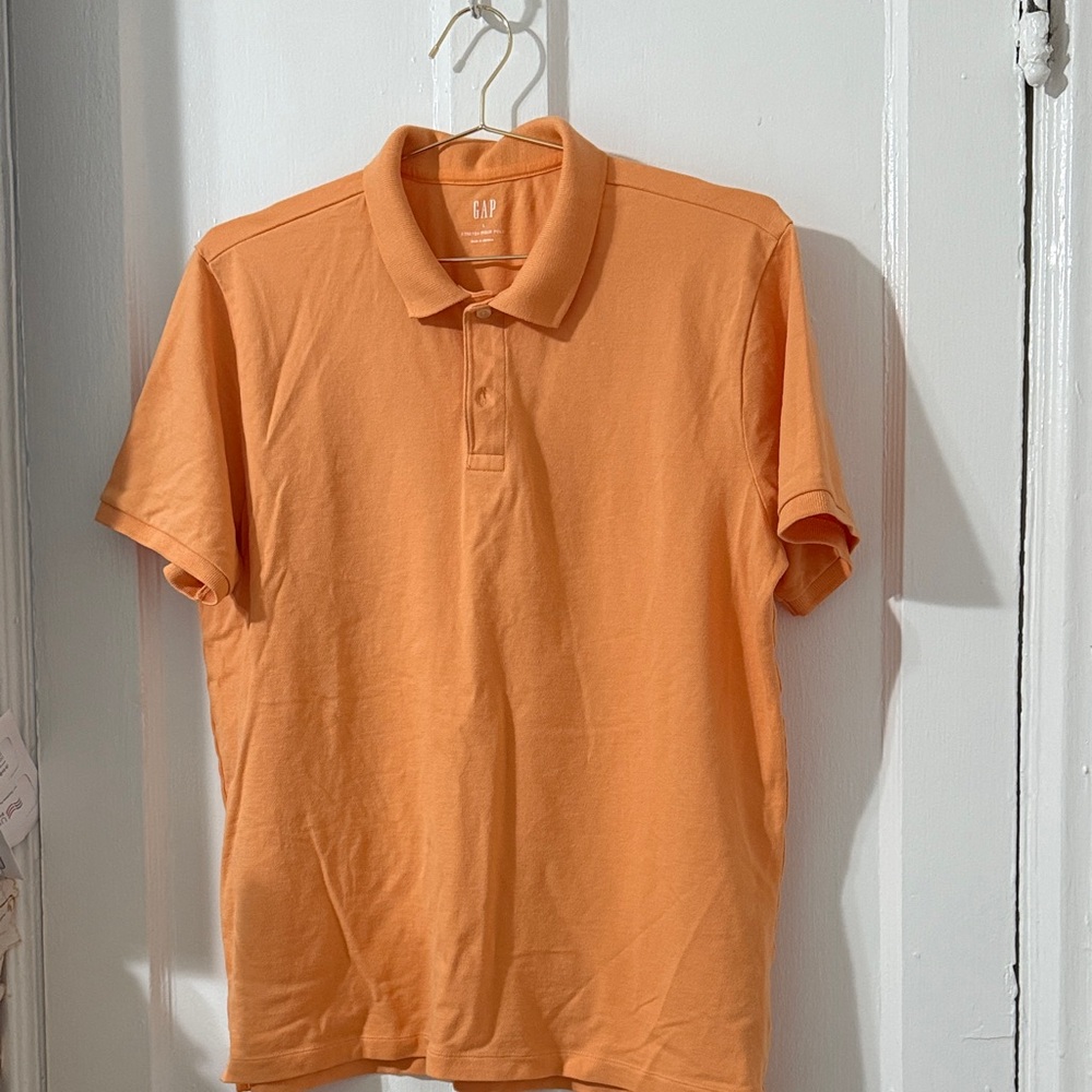 GAP Men's Vibrant Orange Polo